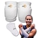 Kit Joelheira + Manguito Curto + Meia Curto Tm7 Vôlei Profissional - Adulto BRANCO
