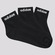Kit Meiass adidas Ess Cano Médio 3 Pares Adulto PRETO