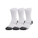 Meia Cano Médio Under Armour Performance Tech - 3 Pares - Unissex BRANCO