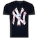 Camiseta New Era New York Yankees World Of Logos Masculina AZUL ESCURO