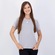 Camiseta adidas Essentials 3S Feminina CINZA