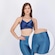 Conjunto Calça Legging e Top Area Marinho AZUL ESCURO