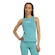 Camiseta Regata adidas Algodão Essentials Linear Slim - Feminina TURQUESA