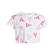 Camiseta Cropped adidas Seasonal Essentials Logo Celebration - Infantil BRANCO