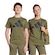Camiseta adidas Essentials - Infantil VERDE/PRETO
