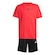 Conjunto Camiseta adidas Train Essentials Três Listras Infantil VERMELHO