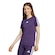 Camiseta Treino adidas Essentials Três Listras Infantil ROXO/BRANCO