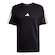 Camiseta Malha Simples Essentials Três Listras - adidas - Homem PRETO