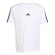 Camiseta Malha Simples Essentials Três Listras - adidas - Homem BRANCO