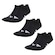 Meia adidas Cano Baixo Performance - Unissex - 3 Pares PRETO