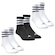 Meia adidas 3 Stripes - Infantil - 3 Pares BRANCO/PRETO
