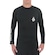 Camisa Lycra Volcom Manga Longa Lido Solid SM25 - Masculina PRETO