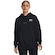 Blusão de Moletom Under Armour Essential Fleece Oversized - Feminino PRETO