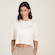 Camiseta New Balance Cropped Small Logo Feminina BRANCO