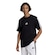 Camiseta Malha Simples Essentials Três Listras - adidas - Homem PRETO/BRANCO