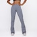 Calça Flare Orbis Fitness Compressão Cintura Alta Suplex Feminina CINZA