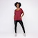 Camiseta Manga Curta Orbis Fitness com Bolso Feminina VINHO