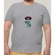 Camiseta Plus Size Masculina Prime WSS Skull Skate CINZA