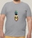 Camiseta Plus Size Masculina Cinza Mescla Algodão WSS Mexican Skullpine CINZA