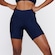 Shorts Orbis Fitness Corte Assimétrico Cintura Alta - Feminino Azul Esc Mescla