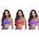 Top Canelado Selene Sem Costura - 3 Unidades - Feminino ROXO