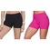 Short Selene Fitness - 2 Unidades - Feminino PRETO/ROSA