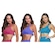 Top Canelado Selene Sem Costura - 3 Unidades - Feminino AZUL