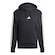 Blusão de Moletinho Capuz adidas Essentials 3-Stripes - Masculino PRETO