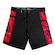 Bermuda Hurley Boardshort Aqua Side - Masculina PRETO/VERMELHO