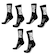 Kit 3 Pares Meias de Corrida Hupi Run Cano Médio 36 A 42 - Adulto PRETO