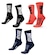 Kit 3 Pares Meias de Corrida Hupi Run Cano Médio 36 A 42 - Adulto PRETO/AZUL