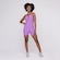 Macaquinho Orbis Fitness Costa Cavada Decote Bojo - Feminino Lilas