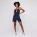 Macaquinho Orbis Fitness Costa Cavada Decote Bojo - Feminino Azul Esc Mescla