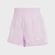 Shorts Treino adidas Malha Cintura Alta Pacer Três Listras - Feminino ROXO