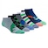 Meia Cano Curto Skechers Dino Stripe Socks - 6 Pares - Infantil BRANCO