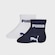 Meia Cano Baixo Puma Bebê - 2 Pares - Infantil AZUL