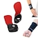 Luva Palmar Grip Red Revolution NC Extreme + Munhequeira Seca Suor PRETO/VERMELHO