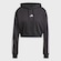 Blusão de Moletom Capuz adidas Essentials French Terry Crop 3 Listras - Feminino PRETO