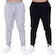Kit Calça Moletom Esportiva Plus Size Frishop - 2 Unidades - Masculino PRETO