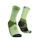 Meia de Compressão Compressport para Trilha Ultra Trail Socks V2.0 - Adulto VERDE/PRETO