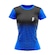 Camiseta Dry Fit Beach Tennis com Proteção Uv50 Cen - Feminina AZUL/PRETO