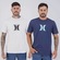 Camiseta Hurley - 2 Unidades - Masculina BRANCO/AZUL
