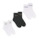Kit 3 Pares De Meias Selene Esportiva Cano Curto - Masculino BRANCO