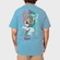 Camiseta Big Okdok Artistic Large Koi Fish - Masculina AZUL
