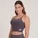 Top New Balance Canelado Small Logo - Feminino CINZA