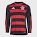 Camisa I Flamengo Manga Longa 25/26 adidas - Masculina PRETO