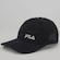 Boné Aba Curva Fila Fast Cap - strapback - Adulto PRETO