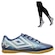 Kit Chuteira Futsal Umbro Heatmap e Meião - Adulto AZUL ESC/BRANCO