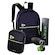 Kit Mochila Gamer Loud com Estojo e Garrafa Térmica PRETO