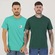 Camiseta Champion - 2 Unidades - Masculina VERDE